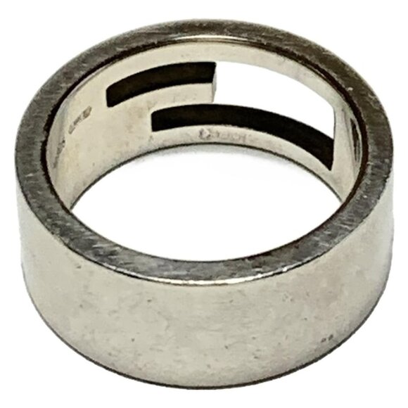 Auth GUCCI - Silver Ring #5 3/8 - Picture 4 of 5
